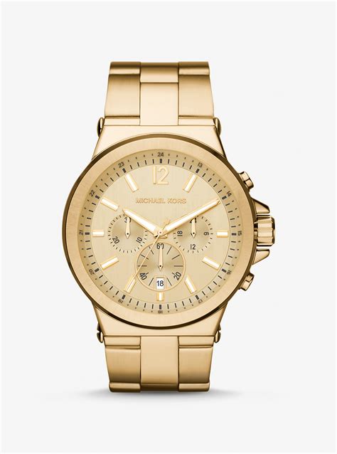 michael kors dylan silver watch|oversized dylan gold tone watch.